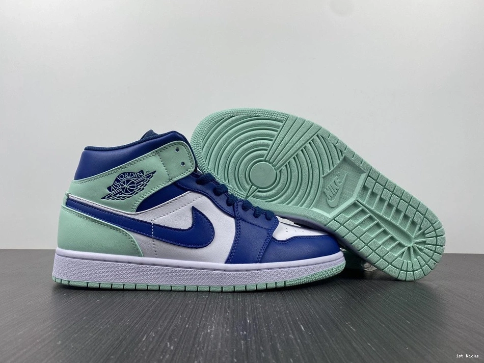 Jordan - Mid 1 Mystic Foam 554724-413 Navy Mint 0325